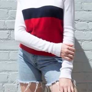 brandy melville colorblock sweater